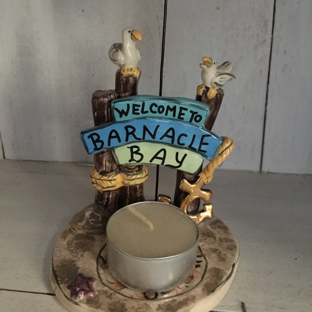 Blue sky candle holder